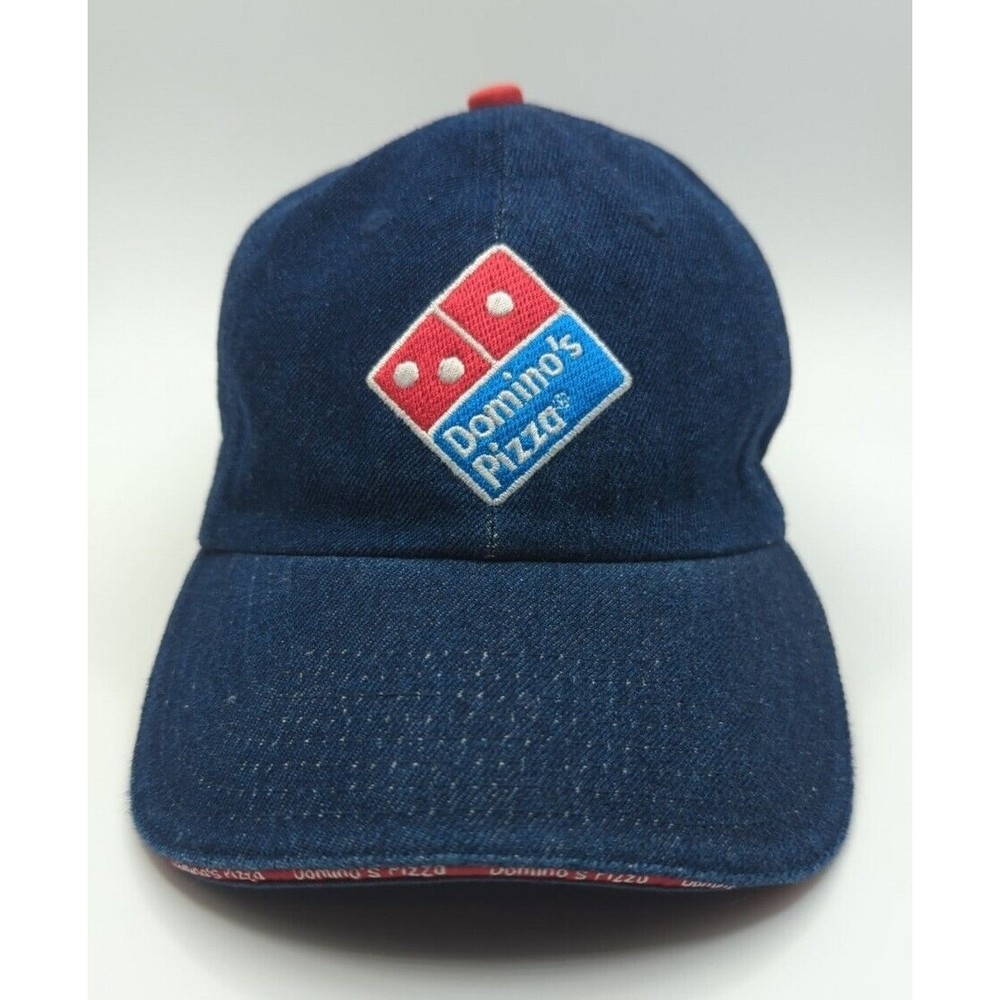 Dominos Pizza Gear Adjustable Hat Cap Blue Denim